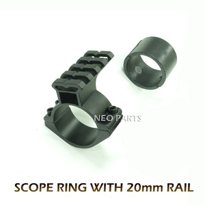 SCOPE RING WITH WEAVER RAIL/25,30mm경통겸용