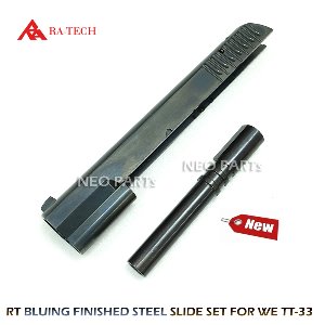 RT FULL STEEL SLIDE &amp; BARREL(BLUING)FOR WE TT33/블루잉표면처리된 스틸 슬라이드와 배럴셋 WE TT33용