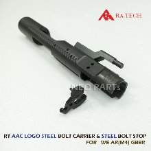 RA-TECH AAC LOGO STEEL CNC BOLT &amp; CATCH / AAC로고 스틸CNC볼트캐리어와 볼트스탑 WE AR계열용