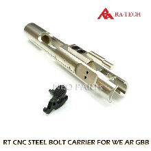 RT CNC STEEL BOLT CARRIER SET SILVER FOR WE AR/WE AR 시리즈용 CNC스틸볼트(실버칼라)